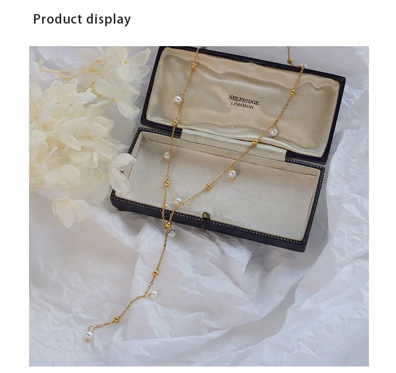 Pearl Luxe Droplet Necklace