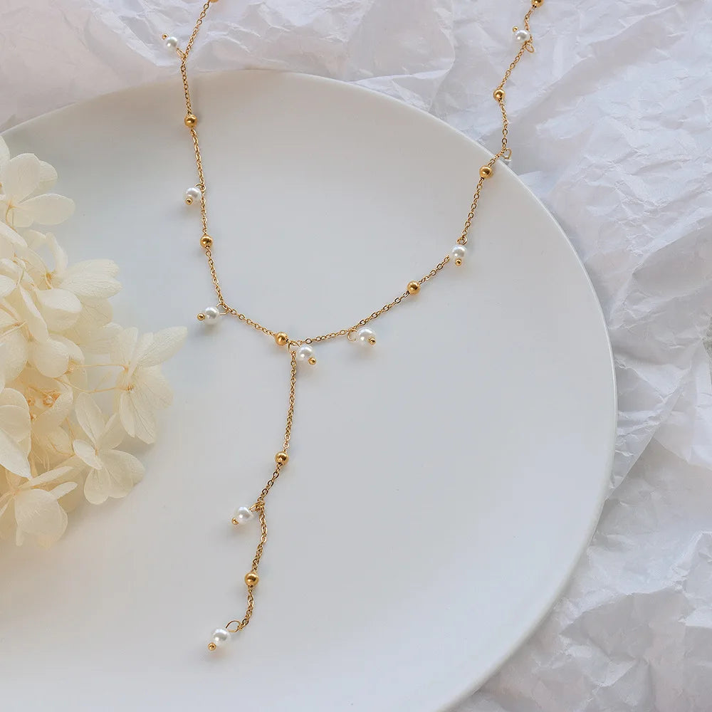 Pearl Luxe Droplet Necklace