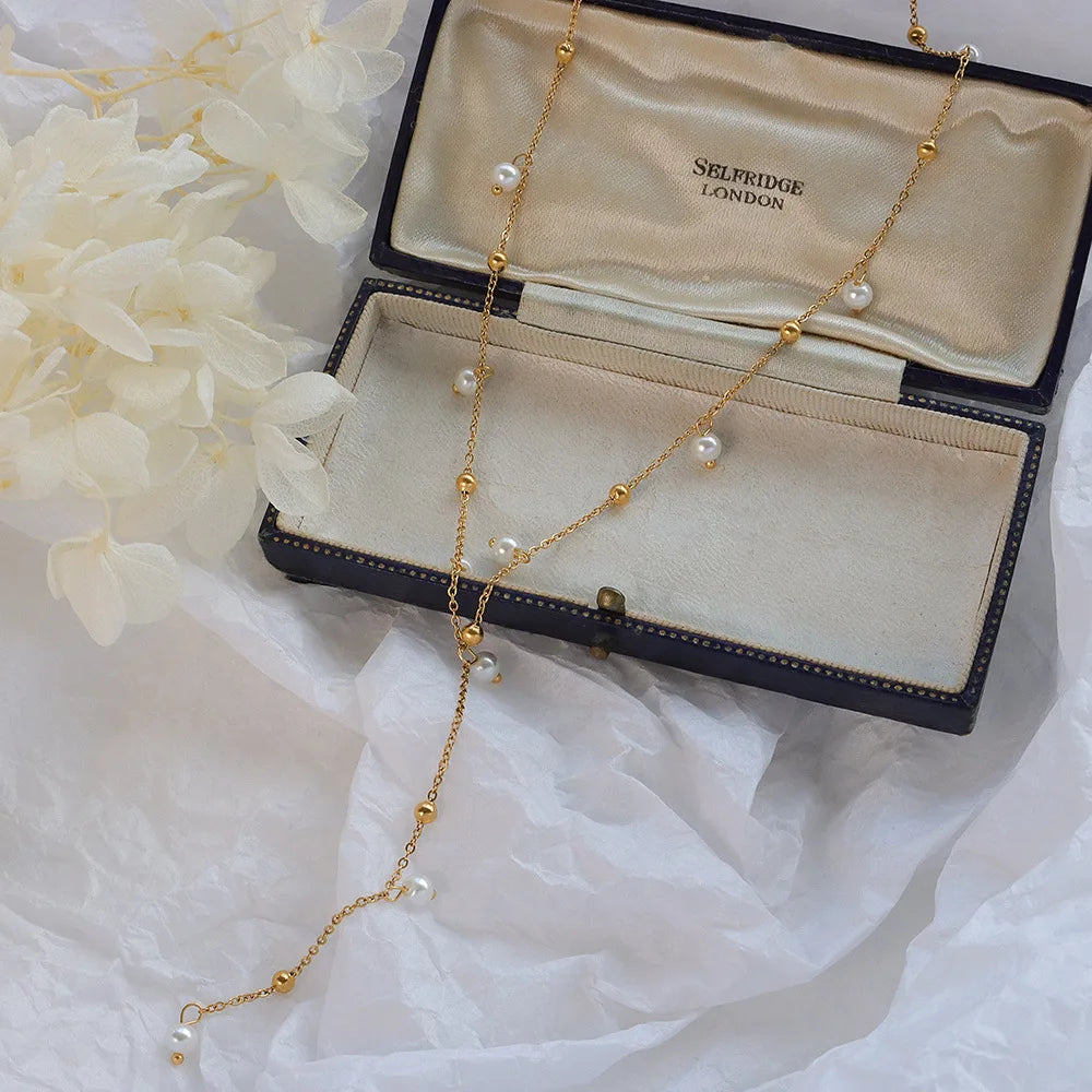 Pearl Luxe Droplet Necklace