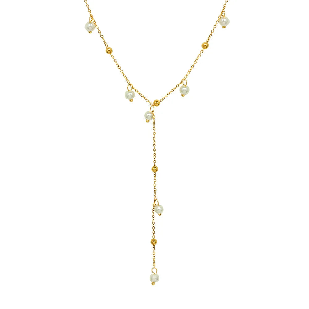 Pearl Luxe Droplet Necklace