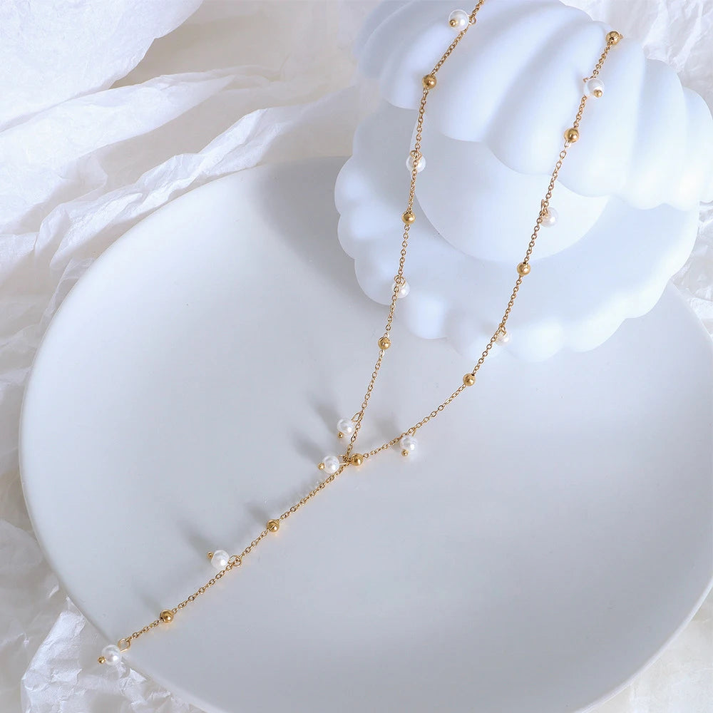 Pearl Luxe Droplet Necklace