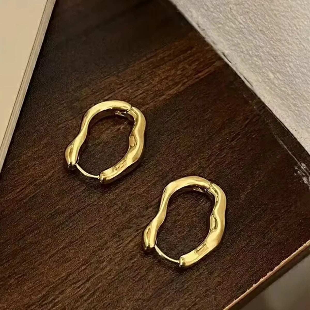 Wavy Luxe Hoops
