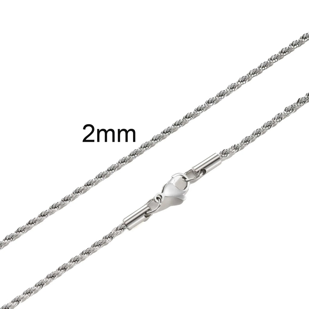Ropes Long Necklace for Men Women - Titan Rope Chain™ – Waterproof & Fade-Resistant