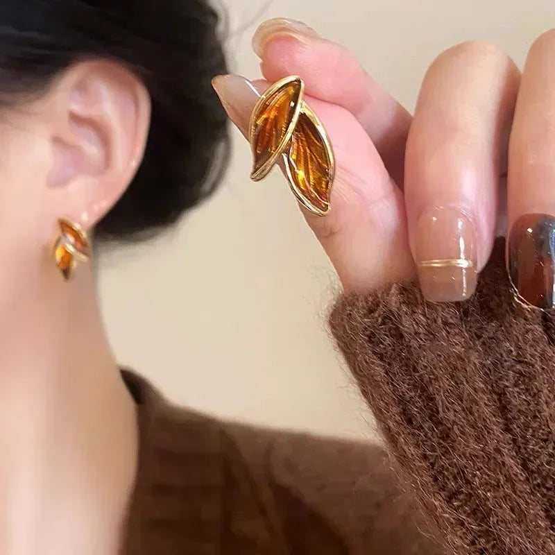LeafAura Elegant Earrings