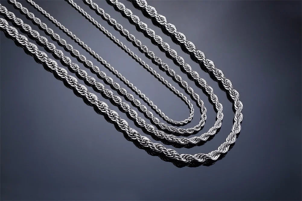 Ropes Long Necklace for Men Women - Titan Rope Chain™ – Waterproof & Fade-Resistant