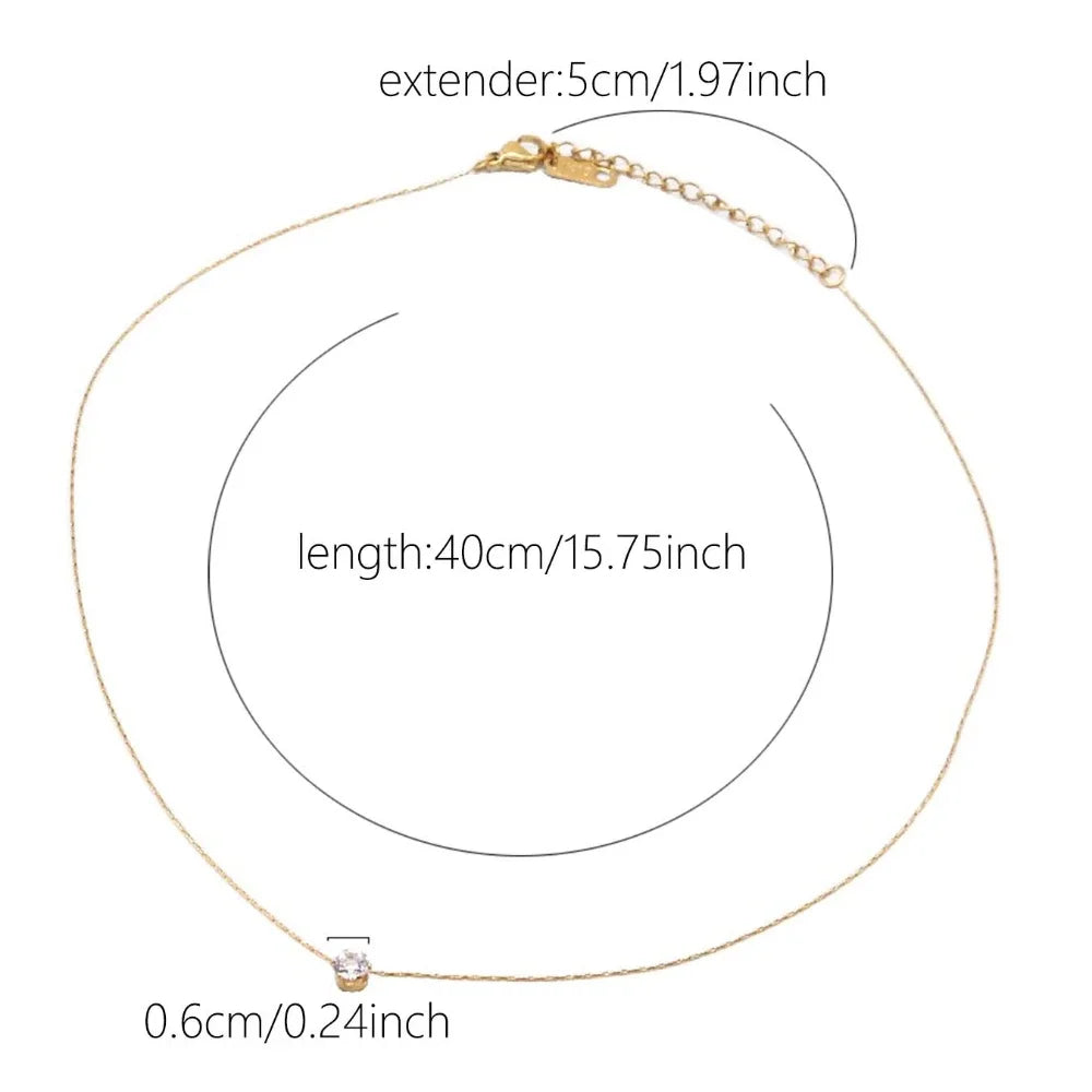 Luxe Solitaire Glow Necklace