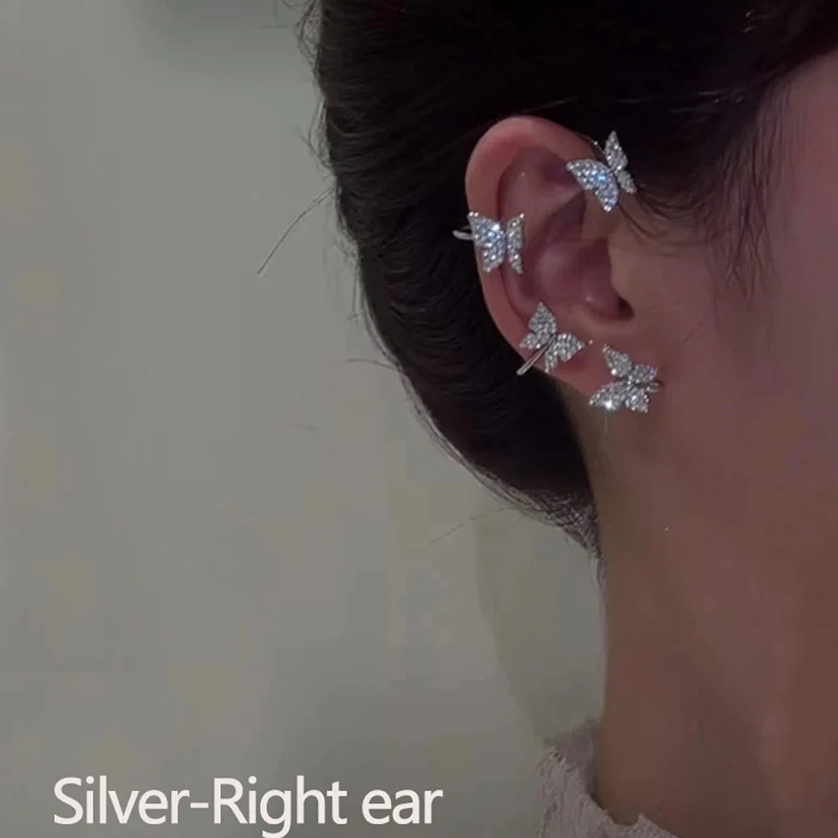 Butterfly Aurora Ear Cuff Set