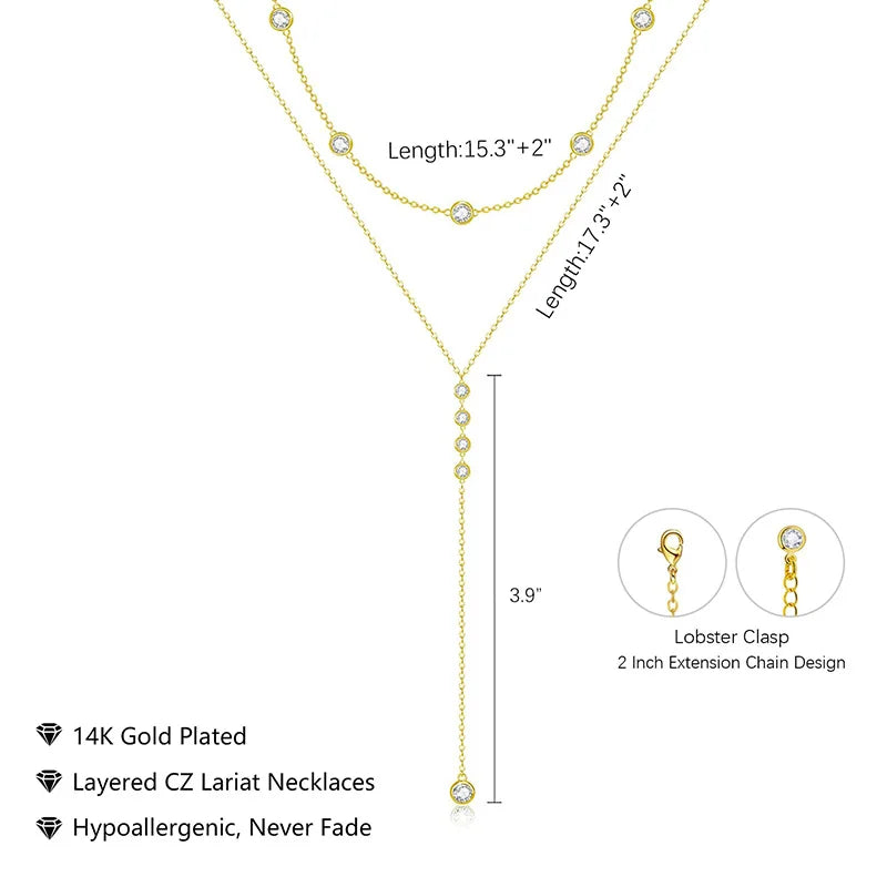 Lumière Elegance Layered Y-Necklace