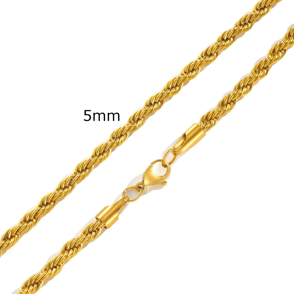Ropes Long Necklace for Men Women - Titan Rope Chain™ – Waterproof & Fade-Resistant