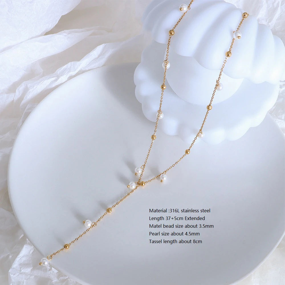 Pearl Luxe Droplet Necklace