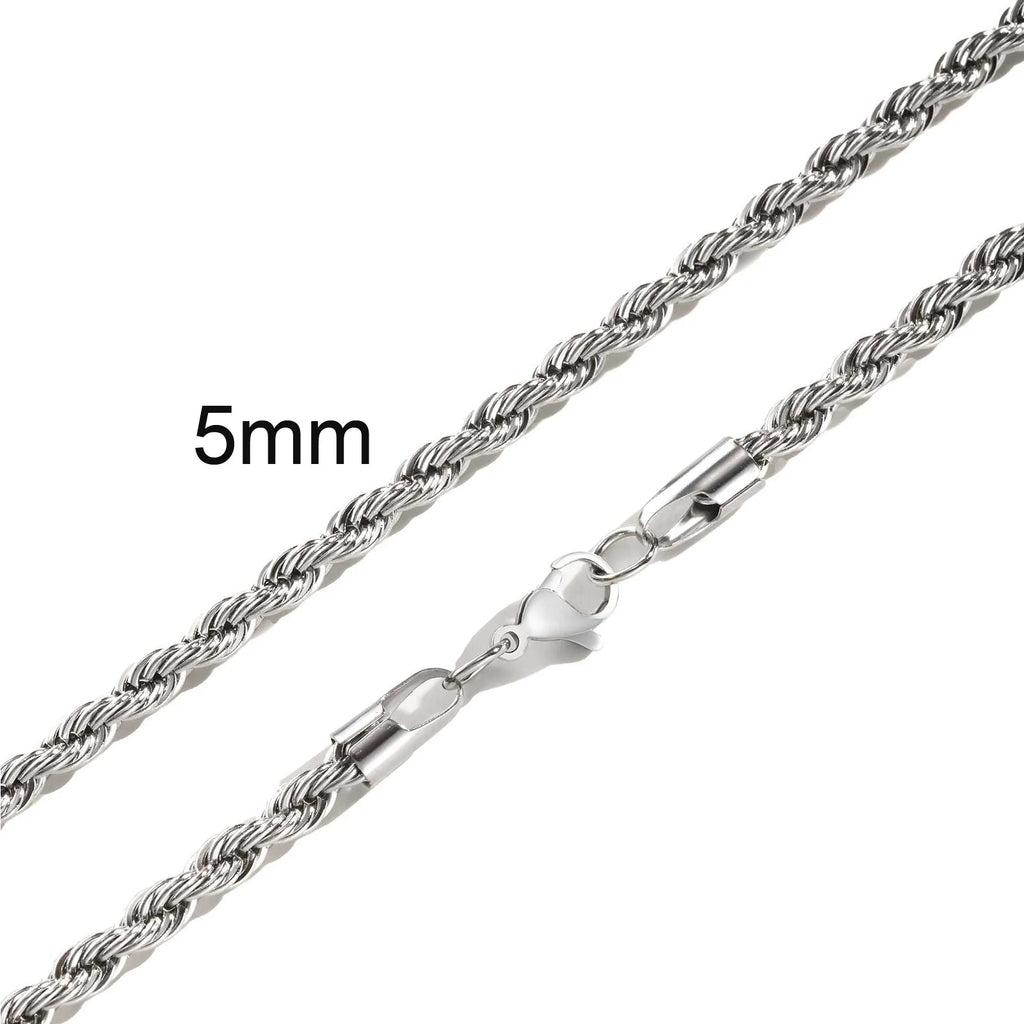 Ropes Long Necklace for Men Women - Titan Rope Chain™ – Waterproof & Fade-Resistant