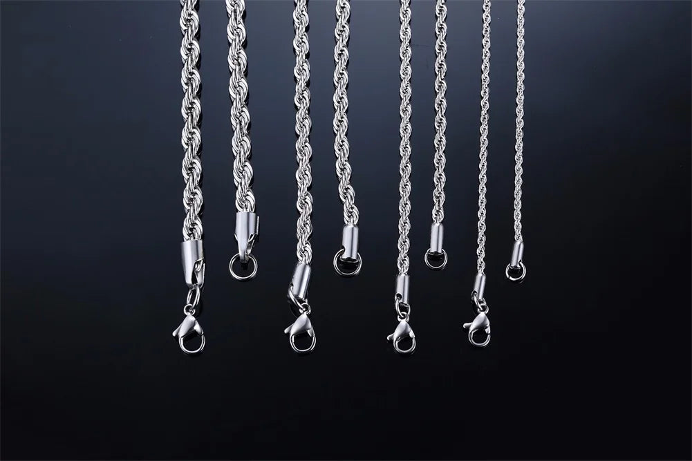 Ropes Long Necklace for Men Women - Titan Rope Chain™ – Waterproof & Fade-Resistant