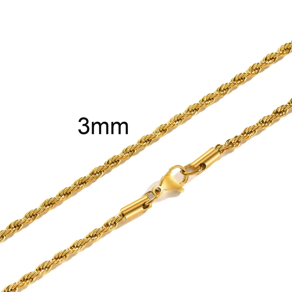 Ropes Long Necklace for Men Women - Titan Rope Chain™ – Waterproof & Fade-Resistant