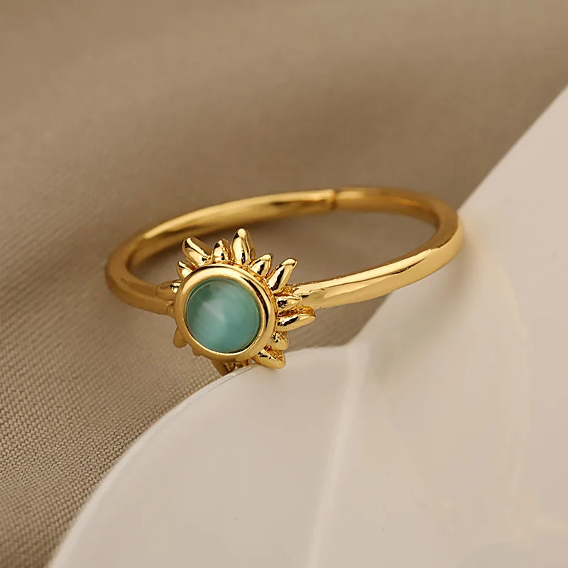 SunAura™ Radiant Stone Ring
