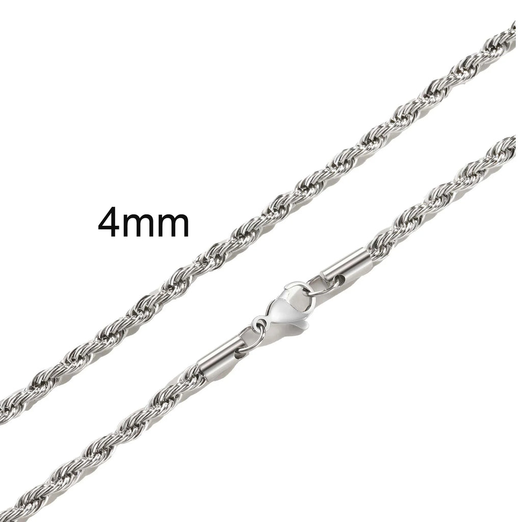 Ropes Long Necklace for Men Women - Titan Rope Chain™ – Waterproof & Fade-Resistant