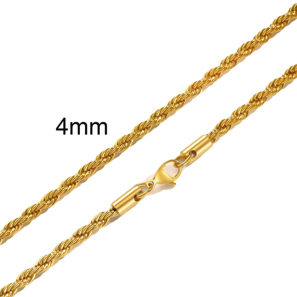 Ropes Long Necklace for Men Women - Titan Rope Chain™ – Waterproof & Fade-Resistant