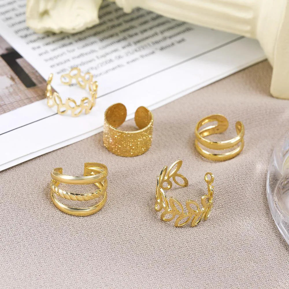 Aurelia Luxe Ear Cuff Set – 5PCS