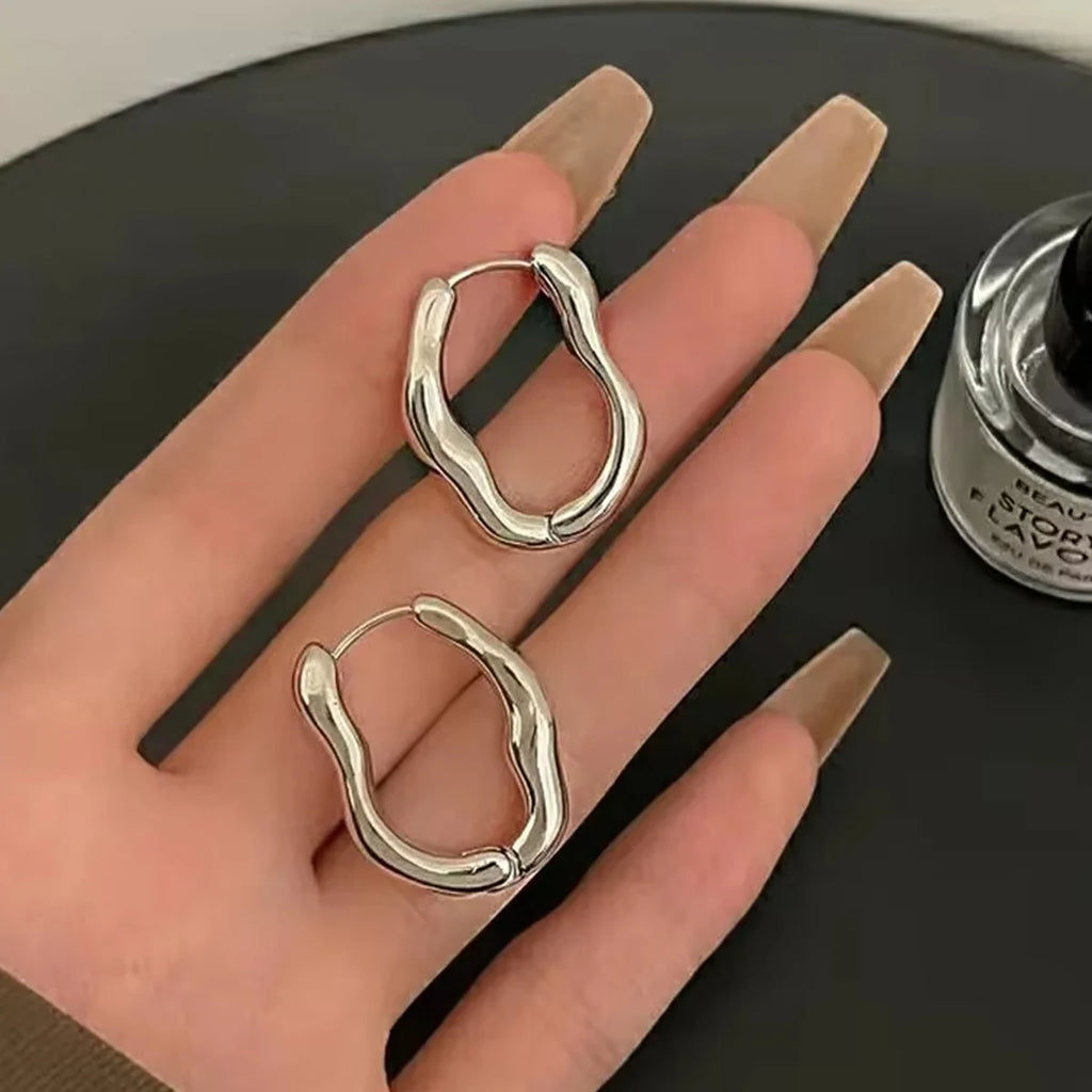 Wavy Luxe Hoops