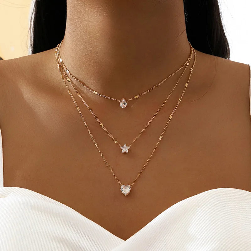 Celestia Glow™ Layered Necklace Set