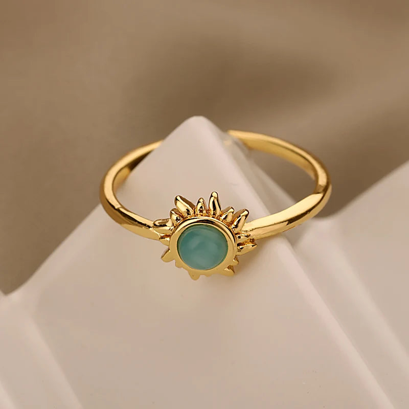 SunAura™ Radiant Stone Ring