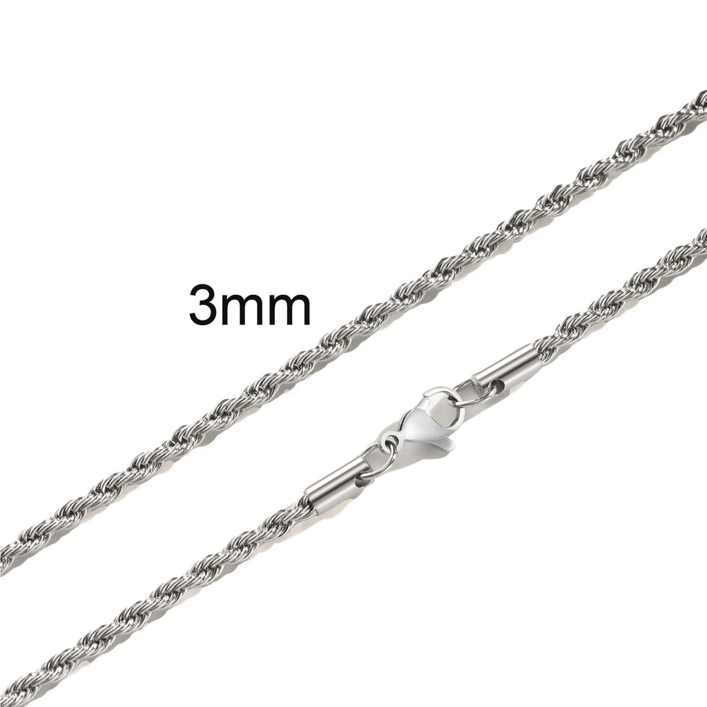 Ropes Long Necklace for Men Women - Titan Rope Chain™ – Waterproof & Fade-Resistant