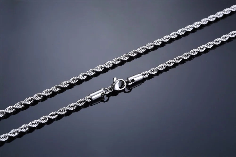 Ropes Long Necklace for Men Women - Titan Rope Chain™ – Waterproof & Fade-Resistant